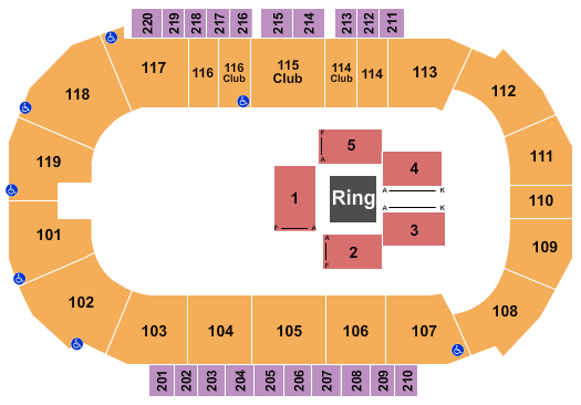Showare Center WWE Seating Chart